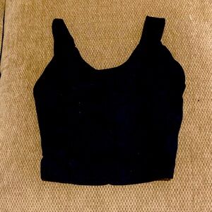Black workout top